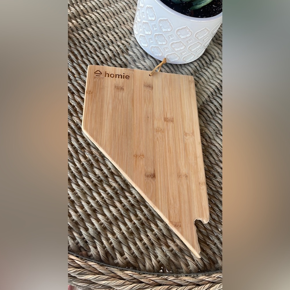 Nevada shaped charcuterie, cutting board